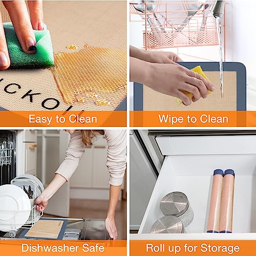 Silicone Baking Mats Set of 3