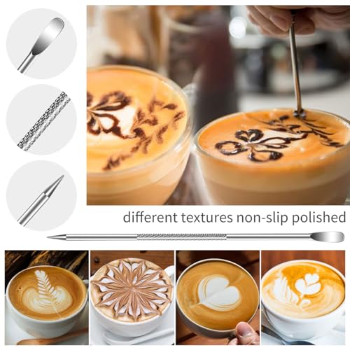 4Pieces Stainless Steel Milk Frothing Pitcher Set