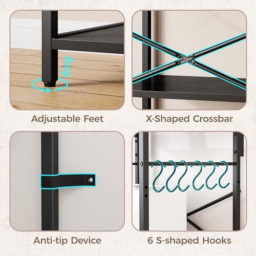 Kitchen Bakers Rack with Power Outlet