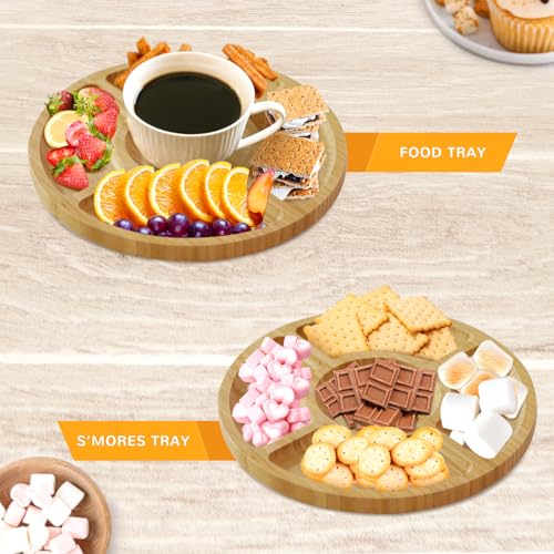 Bamboo Serving Tray 2 Pack (2 Count)