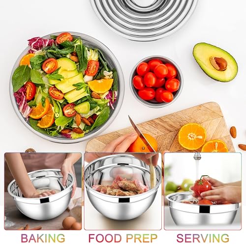 Stainless Steel Mixing Bowls (7 Count)