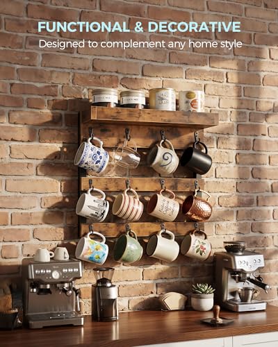 Coffee Mug Rack Wall Mounted