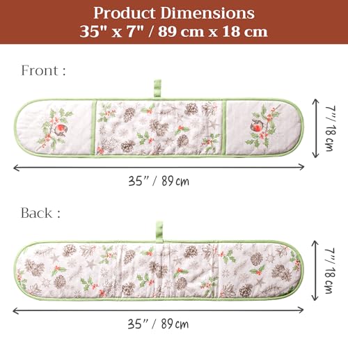 Double Oven Mitts 100% Cotton Double Oven Glove