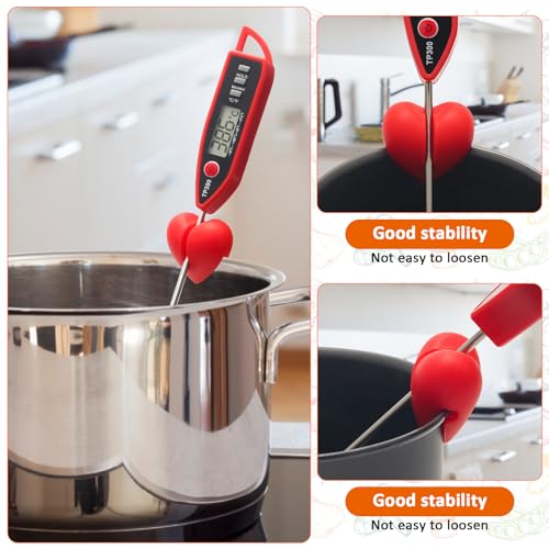 2+1Pcs Thermometer Pot Clip Holder