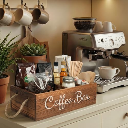 Coffee Station Organizer with Small Removable Dividers