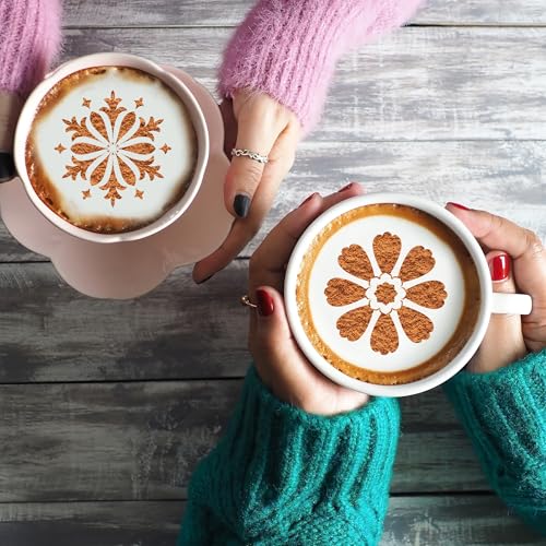 Mandala Flower Coffee Stencils (25 Count)