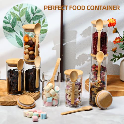 Glass Sugar Container with Spoon (8 Count)