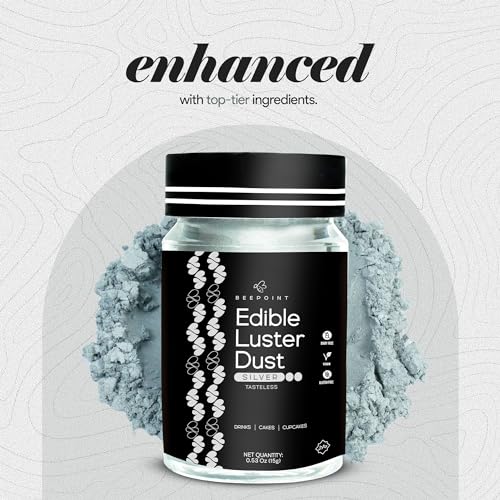 Silver Edible Luster Dust 15g