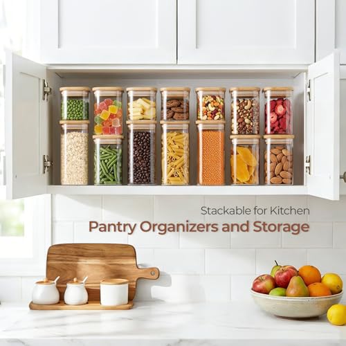 Glass Pantry Storage Containers (6 Count)