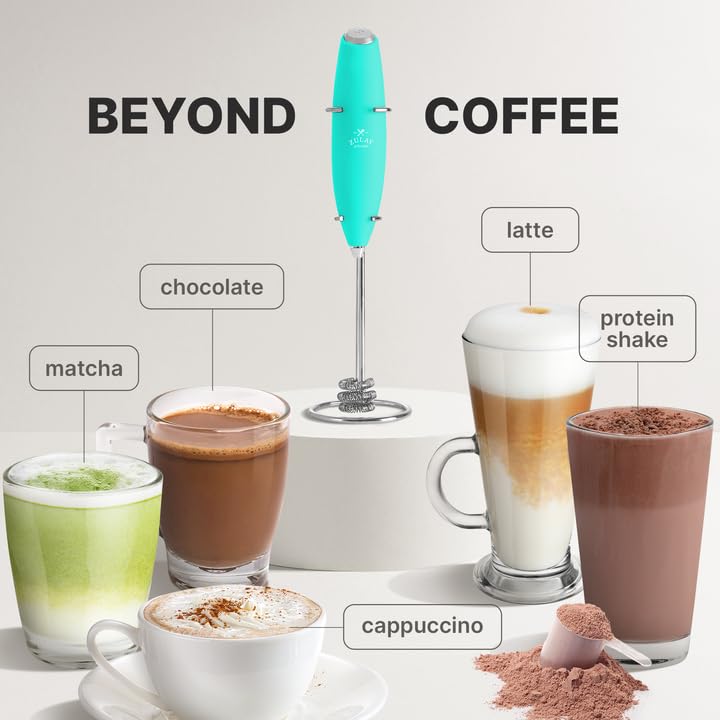 Zulay Powerful Milk Frother for Coffee with Upgraded Titanium Motor