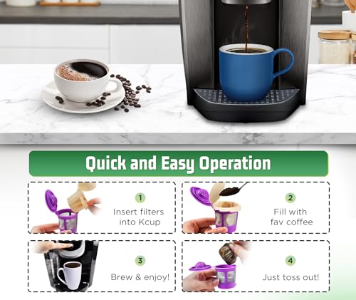 Disposable K Cup Coffee Filters with Lid (300 Count)