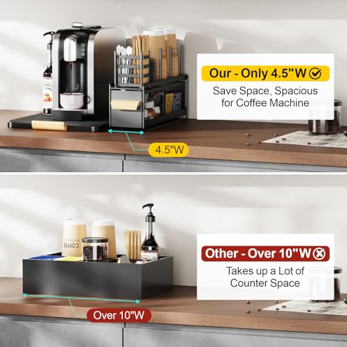 Narrow Coffee Bar Organizer