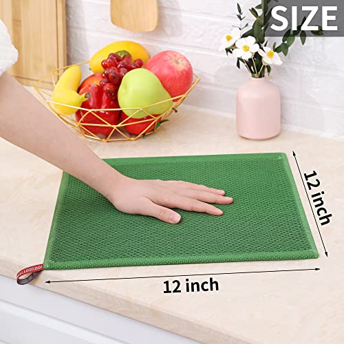 100% Cotton Waffle Weave Kitchen Dish Cloths 8 (8 Count)