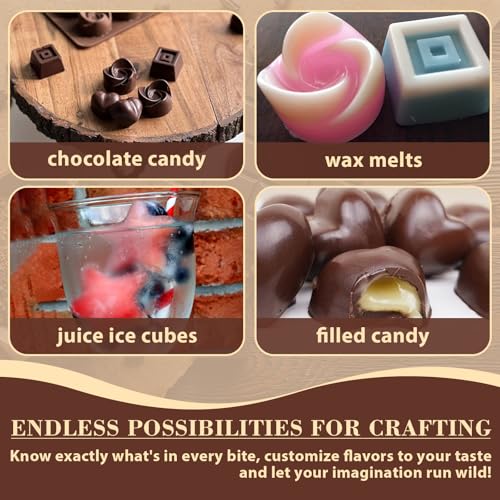 Chocolate Molds Silicone for Hard Candy Butter (4 Count)