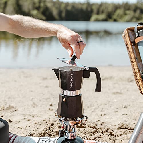 Milano Stovetop Espresso Maker Moka Pot 3 espresso Cup