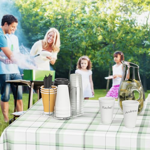 4 Compartment Countertop Cup Dispenser