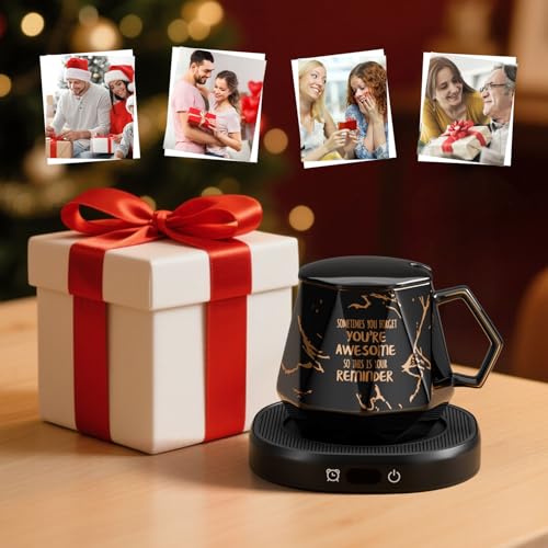 Coffee Mug Warmer Set Smart Heated Electric Tea Coffee Cup Warmer for Desk