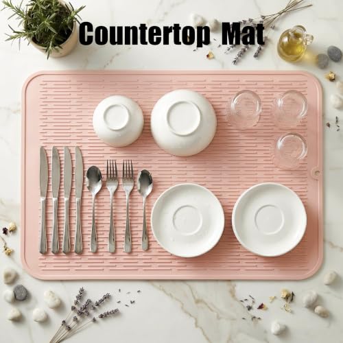 Silicone Dish Drying Mat for Multiple Usage