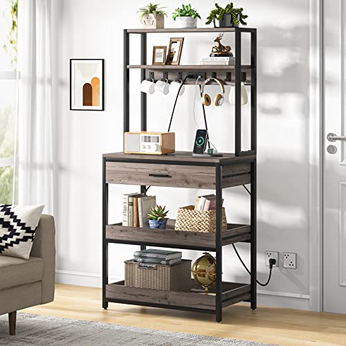 Kitchen Baker’s Rack with Power Outlets