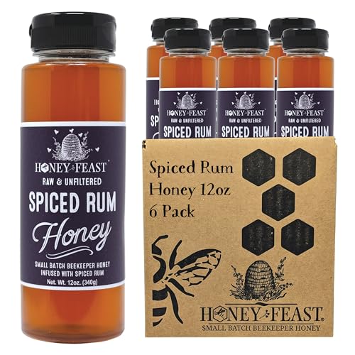 Spiced Rum Honey Jars 12oz (72 Fl Oz)