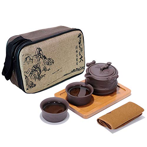 Chinese Kungfu Teapot Handmade Yixing Zisha Tea Set Purple Clay Teapot Ceramic Teapot Teacups