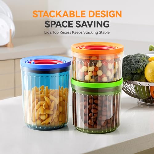 6 Pack Small Food Storage Containers with Airtight Snap