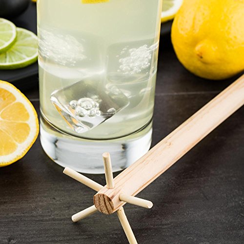 Bar Lux 11.25 Inch Swizzle Stick 1 Le Bois Lele Design Cocktail Muddler