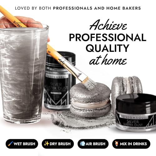 Silver Edible Glitter for Drinks & Cakes