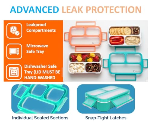 Small Snack Box Container for Kids Toddlers (2 Count)