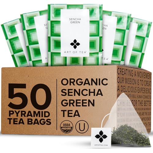 Organic Sencha Green Tea Bags (50 Count)
