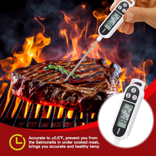 6 Pcs Food Thermometer Instant Read Probe BBQ (6 Count)