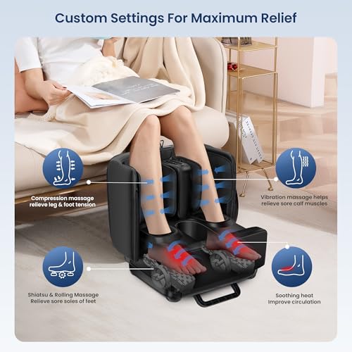 Shiatsu Foot & Calf Massager with Heat