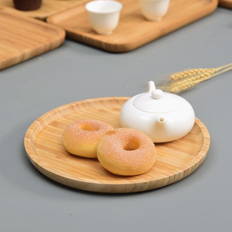Round Bamboo Tray