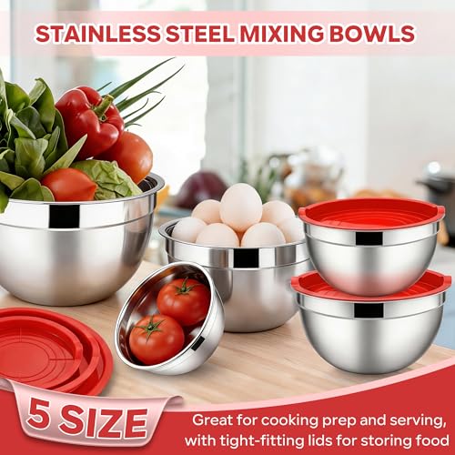 Mixing Bowls with Lids Set (5 Count)