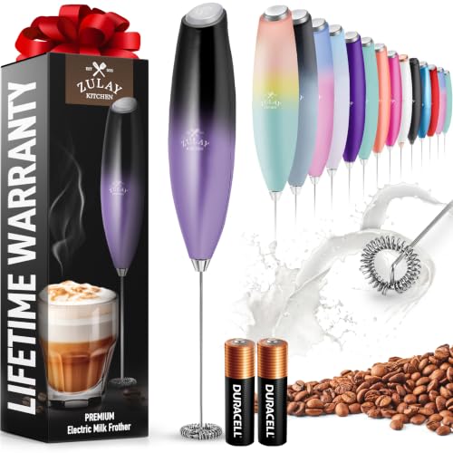 Zulay Powerful Milk Frother for Coffee with Upgraded Titanium Motor