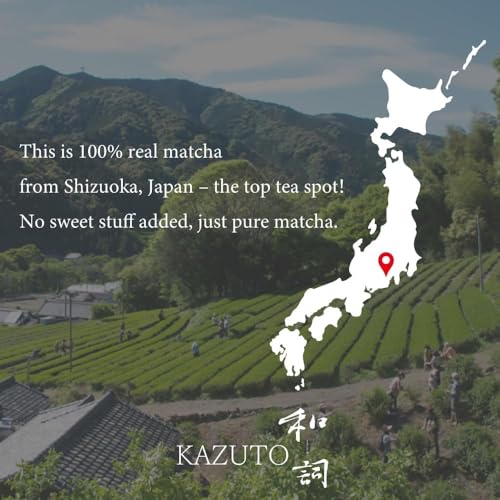 Kazuto Premium Ceremonial Grade Matcha Green Tea Powder