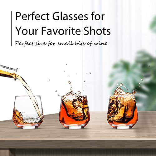 72 Pack Shot Glasses 3.25 oz Tequila Heavy Base Whiskey Tasting Glass Cups Small Liquor and Spirit Bar Shooter for Drinking Tasting Espresso Beer Juice (72 Count)