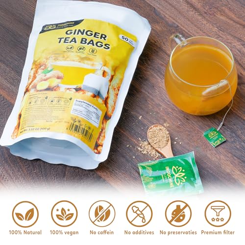 50 Ginger Tea Bags (50 Count)