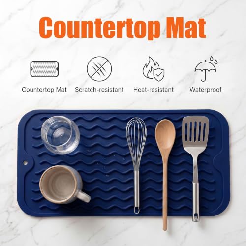 Silicone Dish Drying Mat for Multiple Usage
