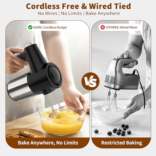 Cordless Electric Hand Mixer