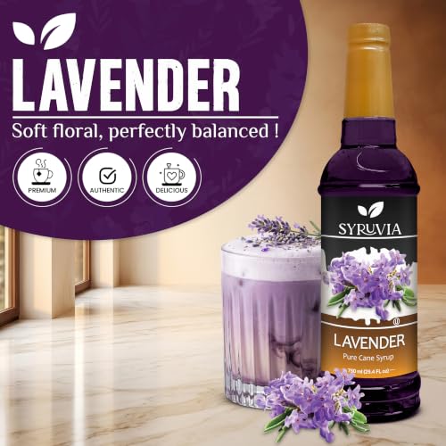 Coffee Syrup Lavender Flavored Syrup for Drinks (25.4 Fl Oz)