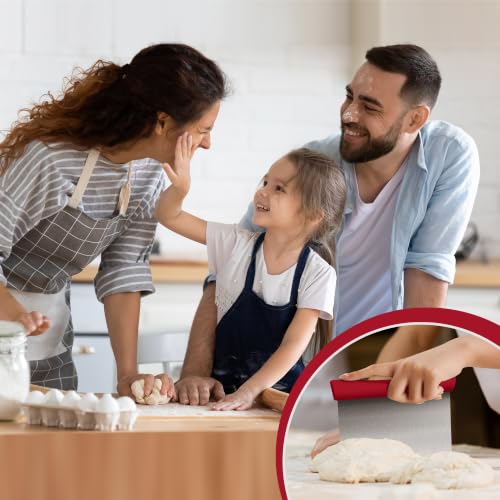 Multi Purpose Stainless Steel Bench Scraper Dough Blender & Pastry Cutter