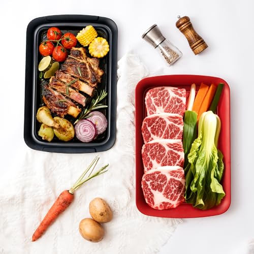 Deep Grilling Prep and Serve Trays (2 Count)