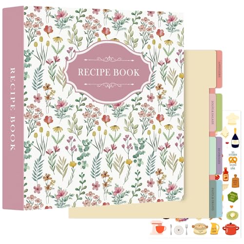 Recipe Binder 8.5x11 3 Ring Kit