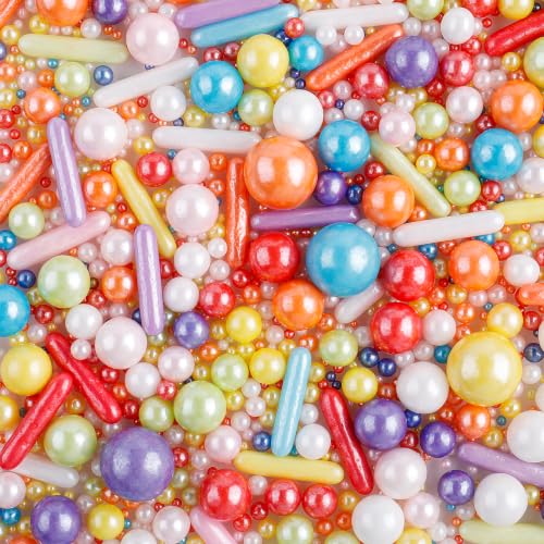 Rainbow Sprinkles for Cake Decorating (4.6 Ounce)