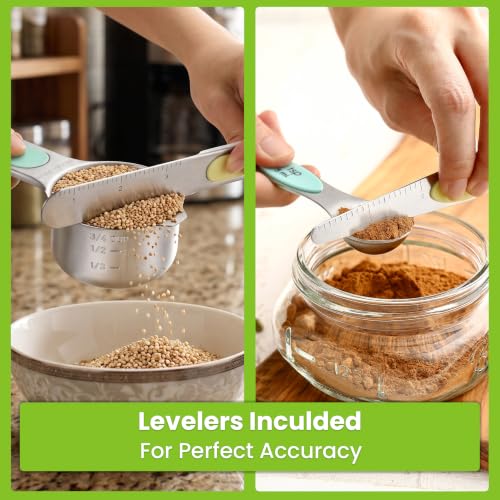 Magnetic Measuring Cups & Spoons Set of 15 w