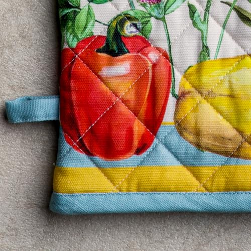 100% Cotton Oven Mitt & Pot Holder Set