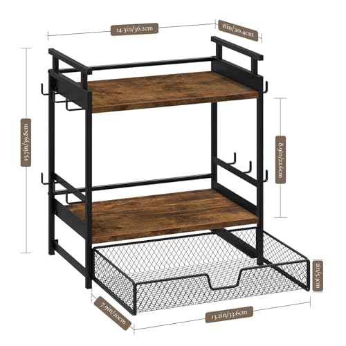 Coffee Bar Organizer for Countertop