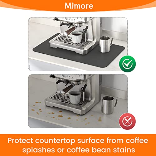 Coffee Mat 16x24 Inch Grey Countertop Mat
