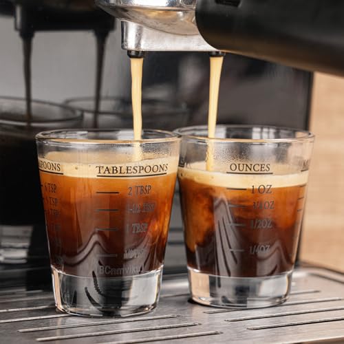 Shot Glasses Measuring cup Espresso Shot Glass Liquid Heavy Glass Wine Glass 26 (4 Count)